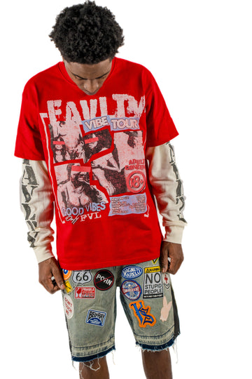 FAVLTY VIBES SKATER TEE