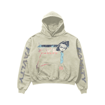 CREAM "HUEY" FAVLTY HOODIE